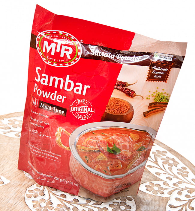 サンバルカレーパウダー Sambar Curry Powder 【MTR】 3 - 斜めから撮影しました