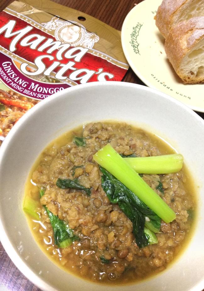 フィリピン料理 ギニサング ムンゴの素 - nisang Monggo 【MamaSita’s】 3 - 素朴で優しい味ですので朝食や夜食に最適。簡単に作れますので忙しい時にも重宝です。
