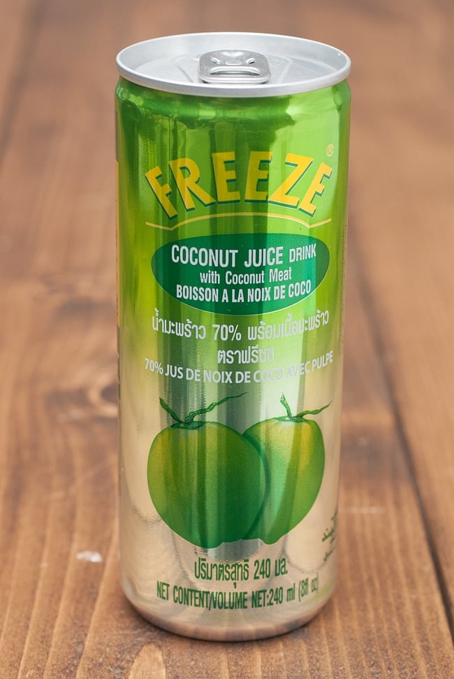 ココナッツジュース【果肉入り】240ｍｌ-FREEZE-の写真ココナッツ,ジュース,果肉入り