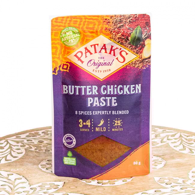 バターチキン　カレーペースト【80g　パック】【PATAKS】の写真カレーペースト,バターチキン