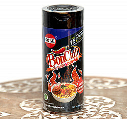 インドネシア チリ フレーク-レベル15 - ボン　チリ　レベル15　ギラ辛　黒ボトル - Bon Chili Level 15 【KOBE】