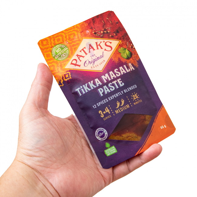 チキンティッカマサラカレーペースト【80g　パック】【PATAKS】 3 - 使いやすいサイズ感
