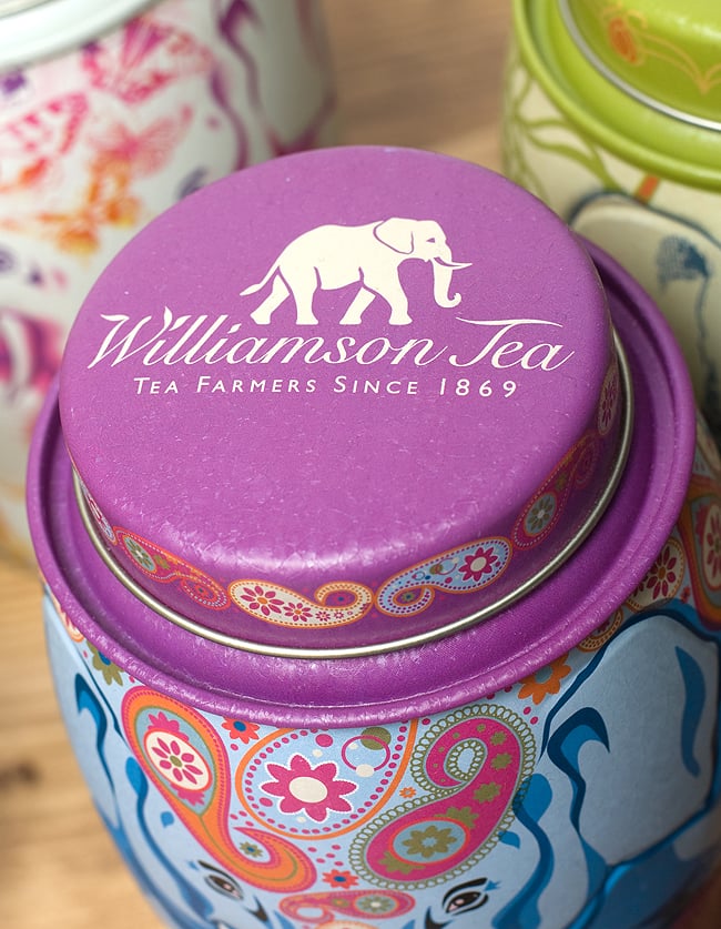 アールグレイ - ペイズリー 【Williamson】 3 - 缶の蓋も可愛いです。