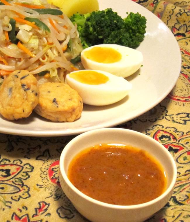 インドネシア料理 ガドガド - ピーナッツソース 【Asian Home Gourmet】 2 - 野菜や和え物など色々な料理につかえます。
