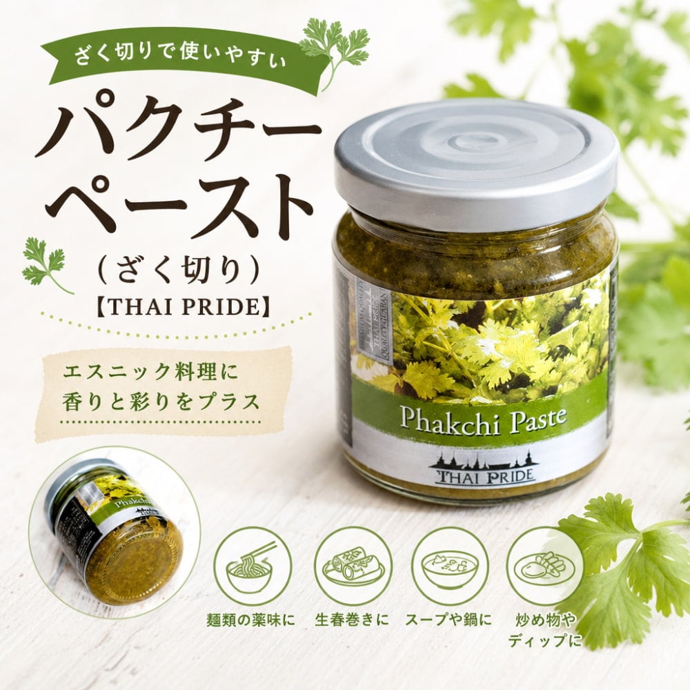 パクチーページ パクチー ペースト （ざく切り） 【THAI PRIDE】 の通販 - TIRAKITA.COM
