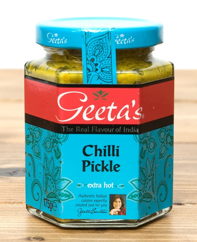 チリピクルス Chilli Pickle   【GeetasFood】の写真1枚目です。写真インド,カレー,チリ,マサラ,ピクルス,スパイス