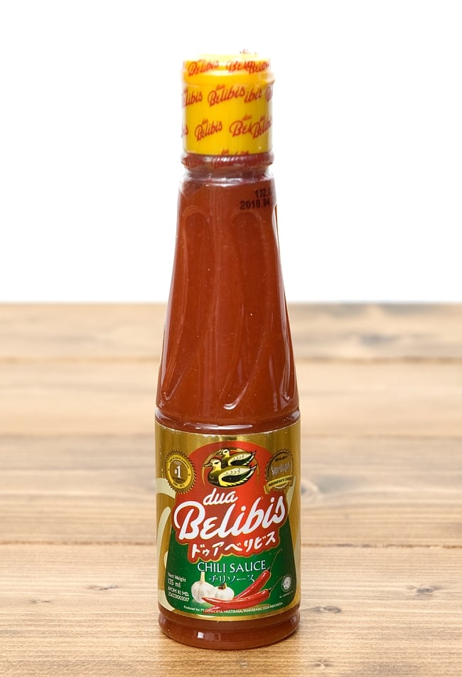 サンバルチリソース デゥア ベリビス 135ml - Dua Belibis Chili Sauce 【Gunaｃipta】の写真1枚目です。写真Dua Belibis,インドネシア料理,インドネシア,バリ,サンバル,ソース,チリソース,ハラル