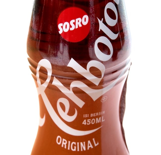 ティーボトル - Tehbotol - 350ml【Sosro】 2 - ラベルの部分をアップにしました