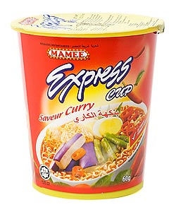 【24個セット】インスタント ヌードル カレー味  カップ 付き 【MAMEE】の写真