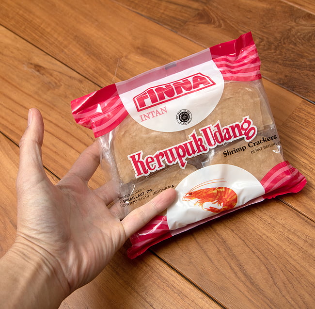 エビ せんべい 400g  - Kerupuk Udang - クルプック ウダン 【FINNA】 5 - 斜めから撮影しました