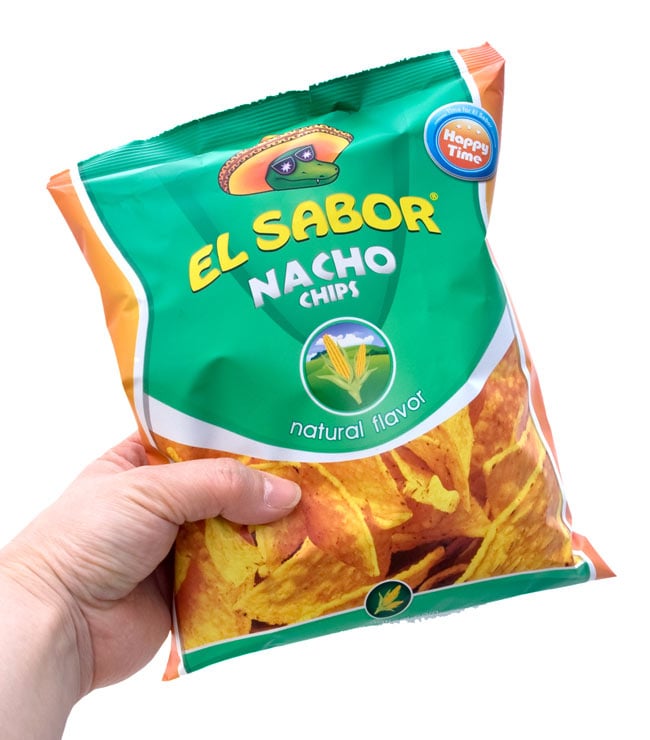 ナチョ チップ ナチュラル味[無塩] 【el Sabor】 3 - 100g入って食べごたえ十分です。