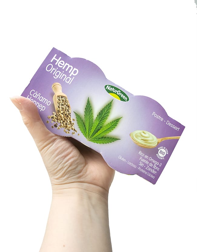 有機 ヘンプ デザート ナチュラル味 - Hemp Dessert Original 【Natur Green】 5 - 手に持ってみました。