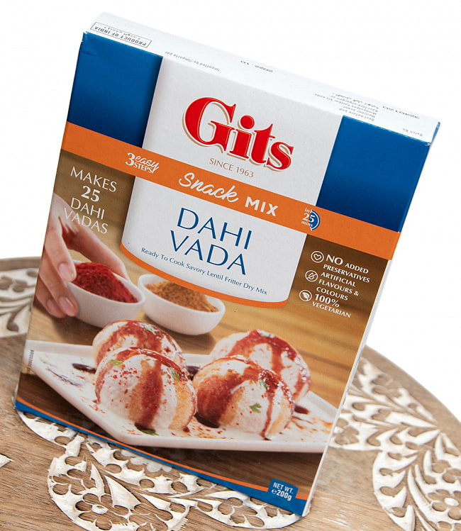 インドの軽食 ダヒ ヴァダイの素 -DAHI VADA Mix 【Gits】 2 - 斜めから
