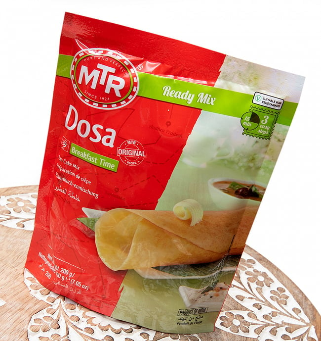 インドの軽食 ドーサの素 - Dosa Mix 【MTR】 5 - 斜めから撮影しました