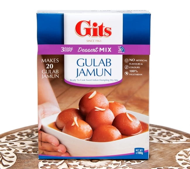 [ワケあり]インドお菓子  グラム ジャムの素 -Gulab Jamun Mixの写真1枚目です。Gits,インド料理,インド,インド軽食,料理の素,グラブジャム