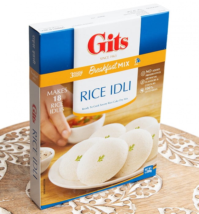 インドの軽食 ライス イドリーの素 - RICE IDLI Mix 【Gits】 2 - 斜めから撮影しました