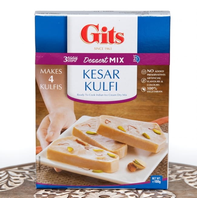 インドのアイスクリーム　 クルフィの素 - KULFI Mix 【Gits】の写真Gits,インド料理,インド,インド軽食,料理の素,クルフィ