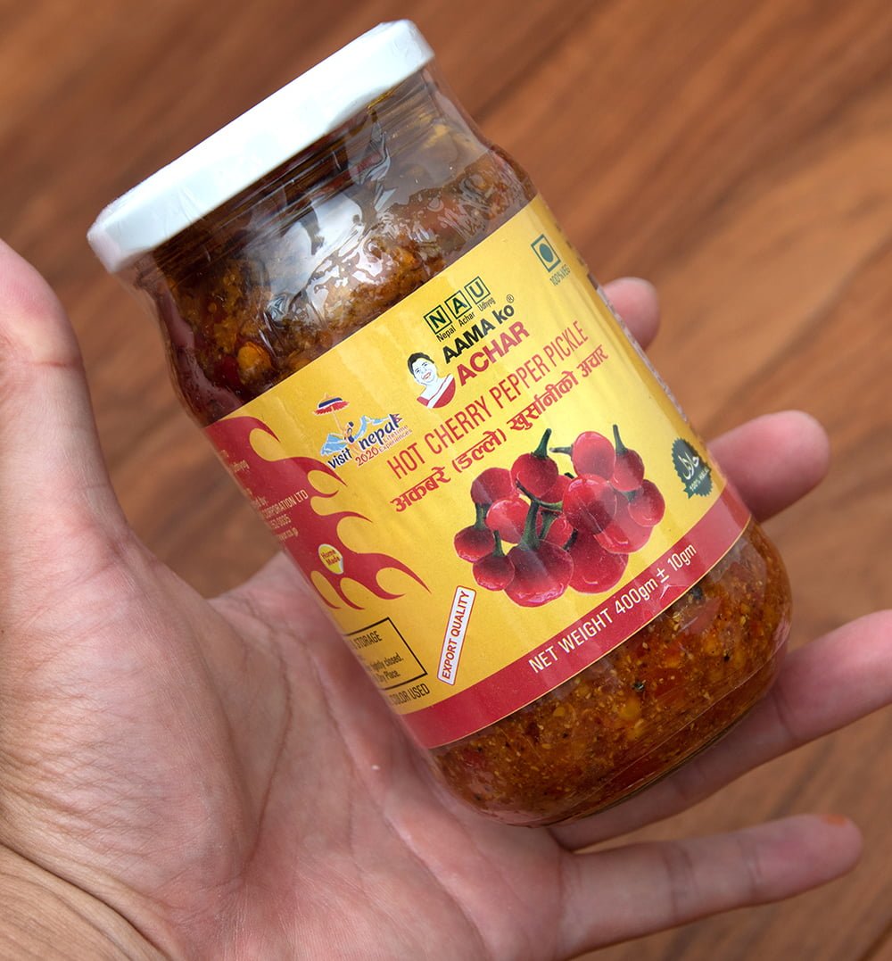 Hot Cherry Pepper Pickle 辛い丸い唐辛子のピクルス ma Ko Achar の通販 Tirakita Com