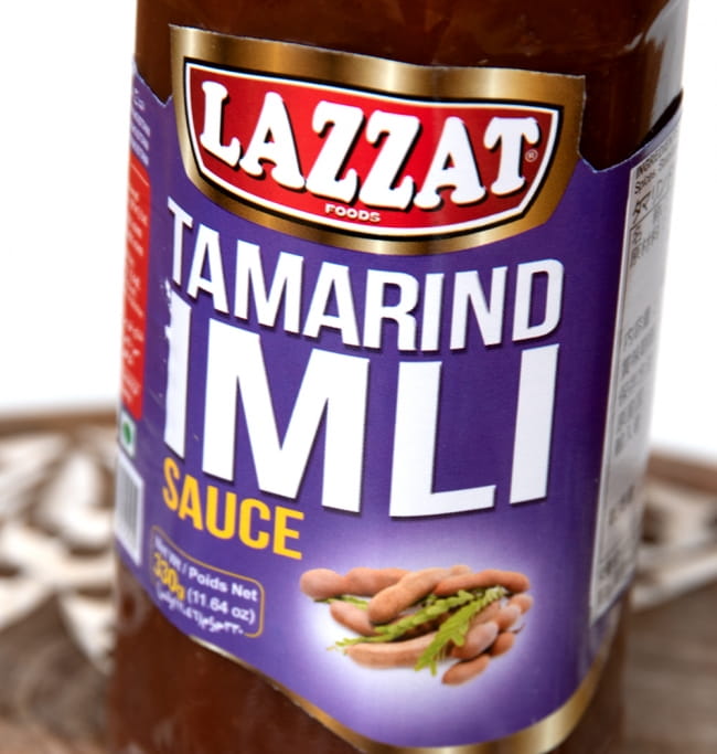 イムリ(タマリンド)ソース - Imli Sauce 330g 【LAZZAT】 3 - ラベルのアップです