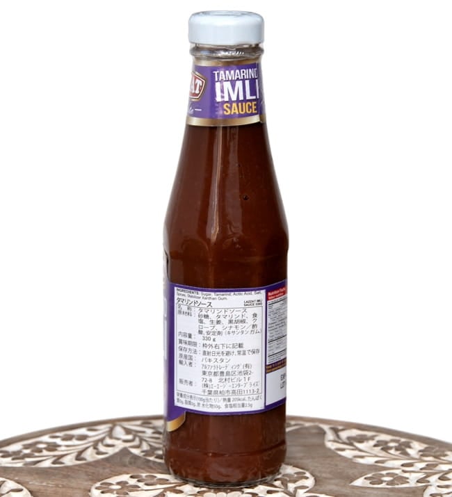 イムリ(タマリンド)ソース - Imli Sauce 330g 【LAZZAT】 4 - 裏面です