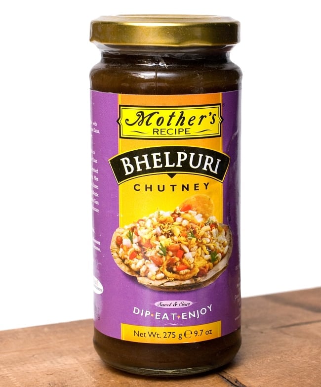 ベルプリチャツネ - BHEL PURI Chutney 285g 【Mother】の写真1枚目です。全体写真ですインド料理,インド,チャツネ,ハラル,ピュアベジ,チャトニ