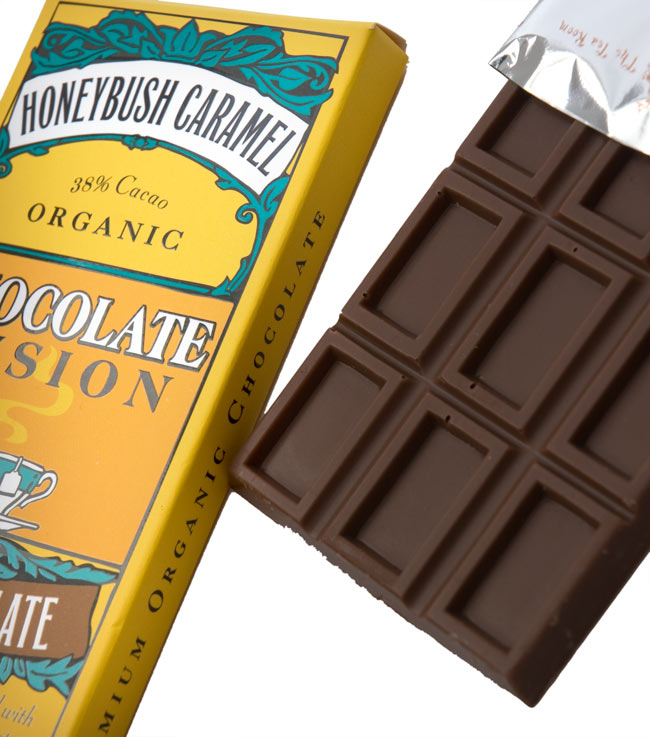 【冬季限定】オーガニックチョコレート - ハニー ブッシュ キャラメル 【The Tea Room】 2 - 有機の原料を使ったオーガニックチョコレートです。開けた時の香りもお楽しみ下さい。