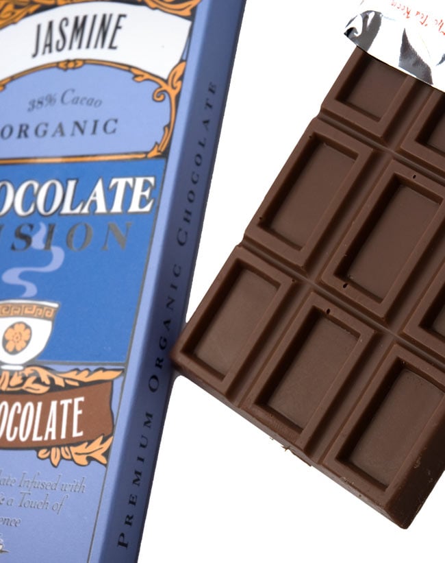 【冬季限定】オーガニックチョコレート - ジャスミン 【The Tea Room】 2 - 有機の原料を使ったオーガニックチョコレートです。開けた時の香りもお楽しみ下さい。