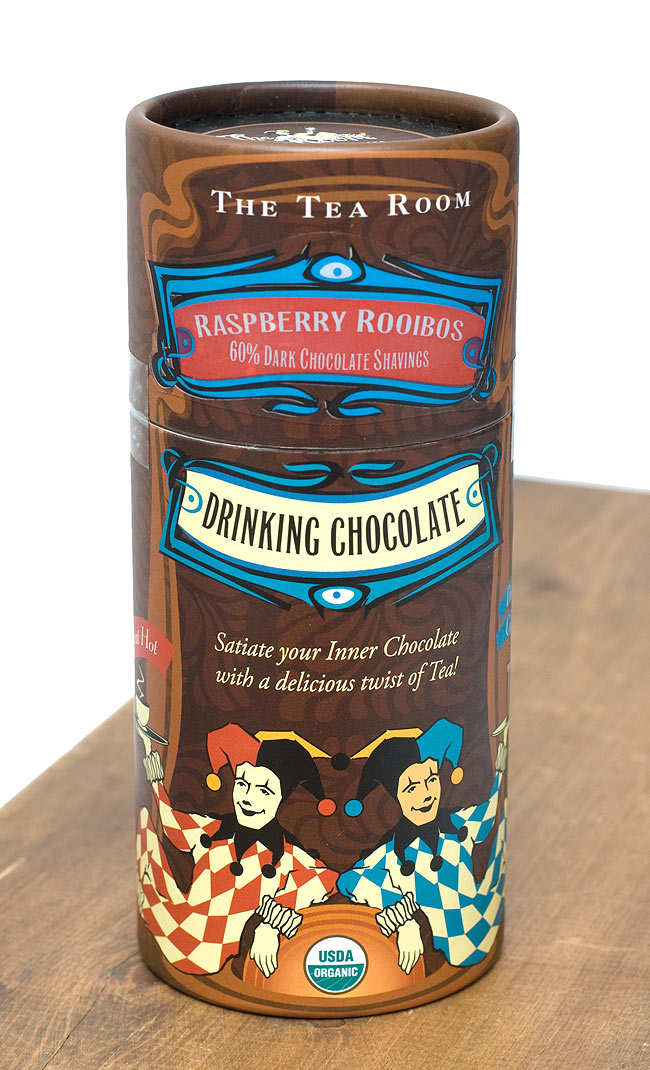 【冬季限定】オーガニック ドリンキング チョコレート - ラズベリー ルイボス - Razpberry Rooibos【The Tea Room】 2 - 有機の原料を使ったオーガニックチョコレートです。開けた時の香りもお楽しみ下さい。