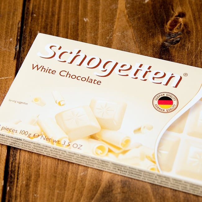 〔TRUMPF〕ドイツ製　トランフのチョコレート　人気のSchogettenシリーズ - ホワイトチョコレートの写真1枚目です。美味しいトランフチョコレートTRUMPF,チョコレート,お菓子,冬季限定