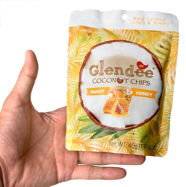 ココナッツチップス - スイート・ハニー味 【Glendee】 3 - 裏面です