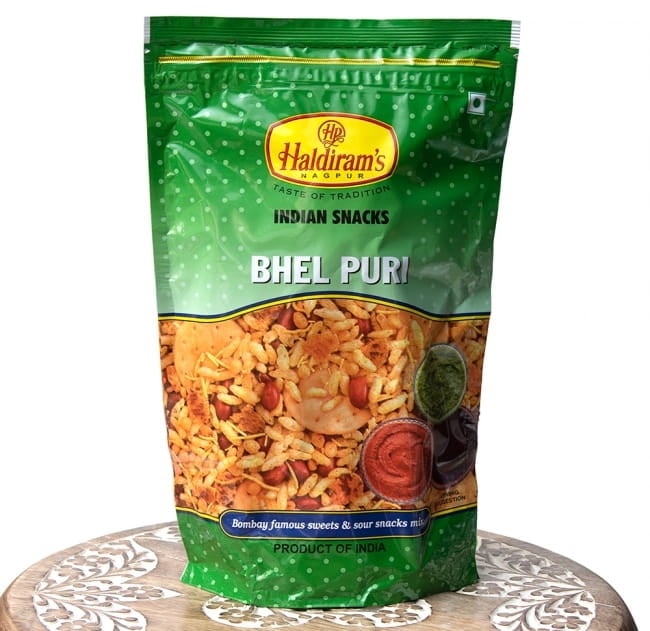 インドのお菓子 マサラぽん菓子 ベルプリ - Bhel Puriの写真インドのお菓子,ハルディラム,ナムキン,ナムキーン