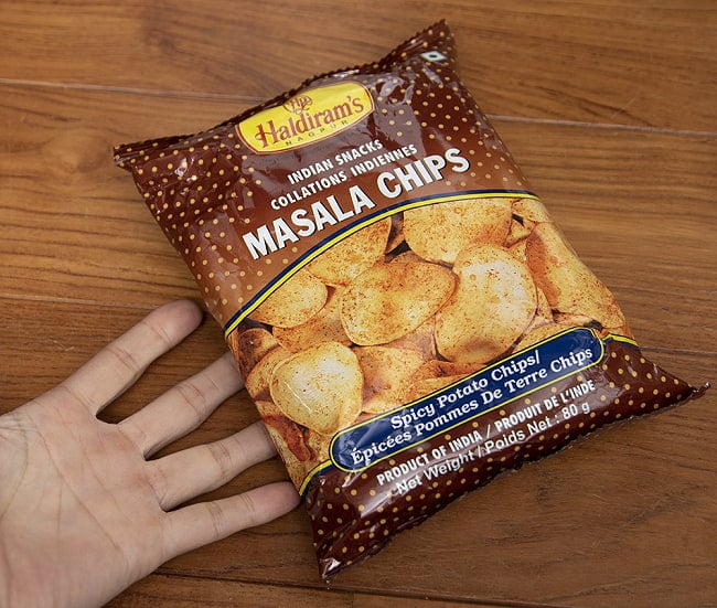 インドのお菓子 極厚ポテトチップス - MASALA CHIPS 80g[Hardiram