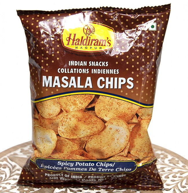ランキング 4位:インドのお菓子 極厚ポテトチップス - MASALA CHIPS 80g[Hardiram
