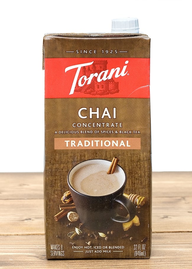 トラディショナル リキッドチャイ − Traditional Chai 【Torani】 の写真1枚目です。牛乳で割るだけで美味しいマサラチャイが楽しめますマサラティー,チャイ,チャイの素,リキッドチャイ
