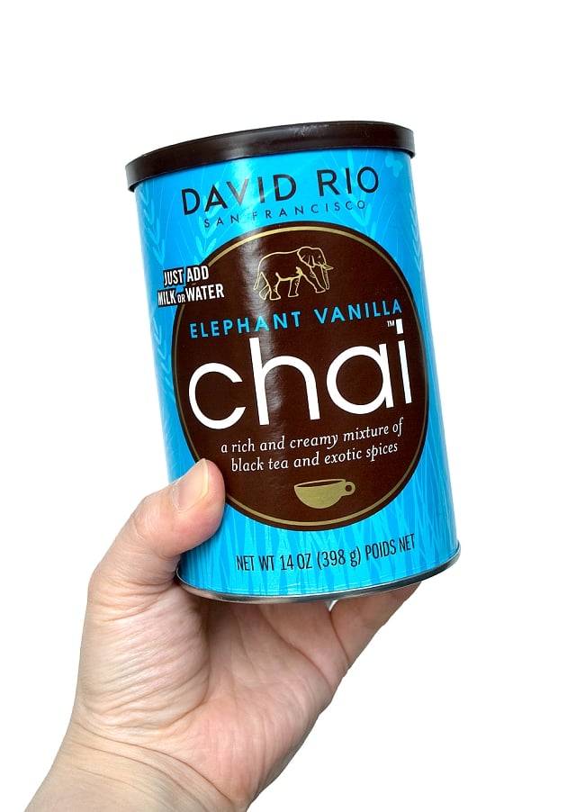 チャイ エレファントバニラ − Chai ELEPHANT VANILLA 【DAVID RIO】 3 - 熱いお湯又はホットミルクに本品を溶かすだけの簡単レシピ。