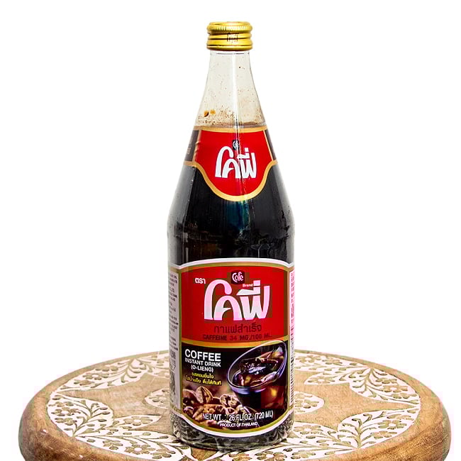 タイの甘～い ブラックコーヒー 瓶 Lサイズ [たっぷり720ml]の写真タイ,ジュース,コーヒー