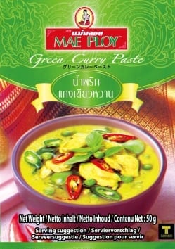 グリーンカレーペースト  [50ｇ] 〔MAE PLOY〕(FD-THAI-102)