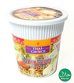 〔Thai Choice〕手軽に楽しめるタイの味　カップ入りインスタントヌードル - トムヤム味(FD-THAI-159)