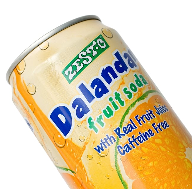 ゼスト　ダランダンフルーツソーダ味　缶[330ml]Zesto　DalandanFruitSoda 3 - ラベルのアップです