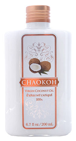 【送料無料・6個セット】ココナッツ 100% オイル [200ml]　【CHAOKOH】の写真