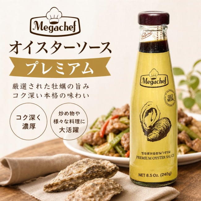 オイスターソース,牡蠣油,プレミアム,高級品