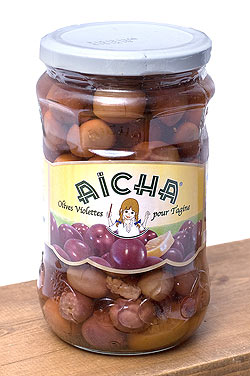 パープルオリーブの塩漬け 瓶詰 【Aicha】(FD-THAI-272)