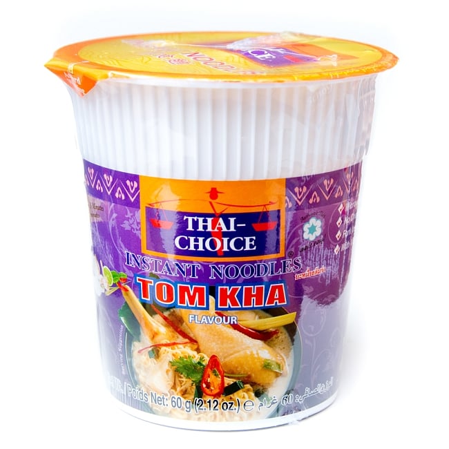 〔Thai Choice〕手軽に楽しめるタイの味　カップ入りインスタントヌードル - トムカーヌードルの写真タイチョイス,チキン,TOM KHA,ココナッツ,Thai Choice,タイ料理,タイ,ヌードル,カップヌードル
