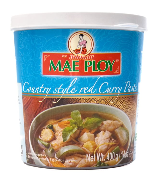 カントリー風 レッド カレー ペースト 400g 〔MAE PLOY〕 / タイ料理 タイカレー 料理の素 PLOY（メープロイ） インド レトルト アジア