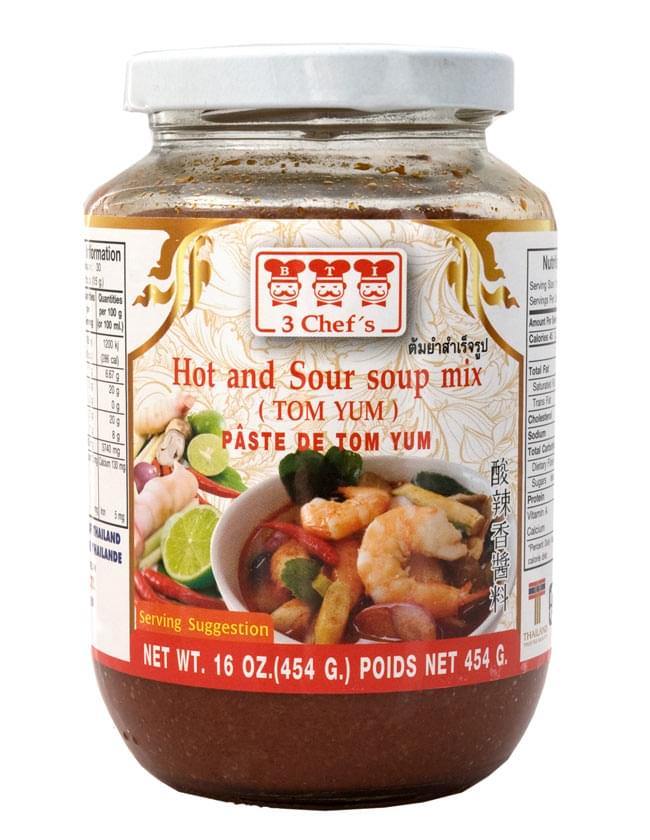 トムヤム ペースト 瓶 Lサイズ 454g 【THREE CHEFS】 / タイ料理 料理の素 トムヤンクン CHEFS（スリーシェフ） インド レトルト カレー