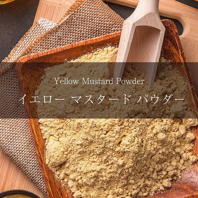 イエロー　マスタード　パウダー　Yellow Mustard Powder【500gパック】の写真マスタード,Mustard, マスタードシード,インド スパイス,スパイス,セール,sale