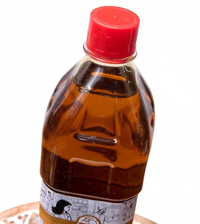 マスタード オイル - Mustard Oil 910ml 4 - 頭の部分をアップにしました