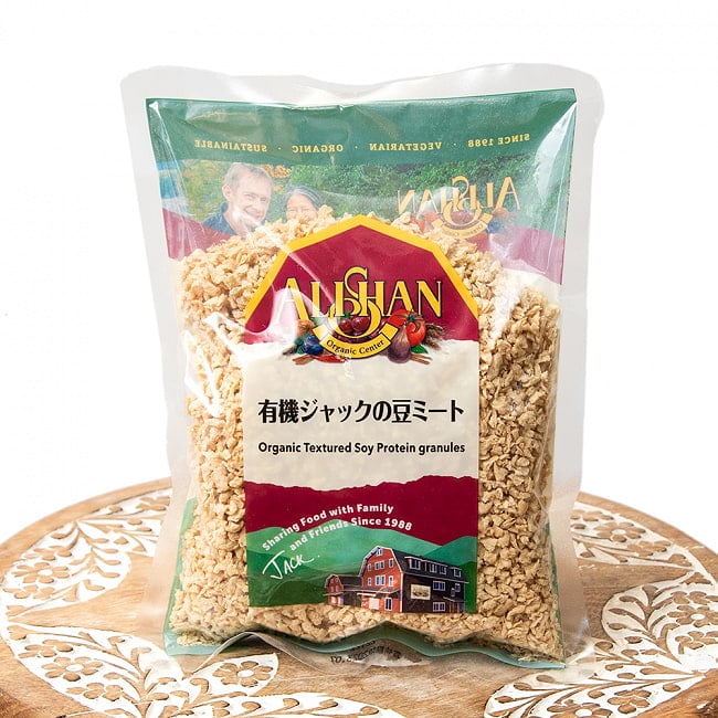 【オーガニック】ジャックの豆ミート（有機大豆蛋白質） - Textured Soy Protein 【150g】の写真ジャックの豆ミート,ベジ,有機大豆蛋白質,大豆ミート,オーガニック