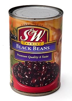 ブラック ビーンズ 缶詰 - Black Beans 【425g】 S&W(ID-SPC-266)