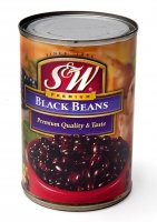 ブラック ビーンズ 缶詰 - Black Beans 【425g】 S&W(ID-SPC-266)